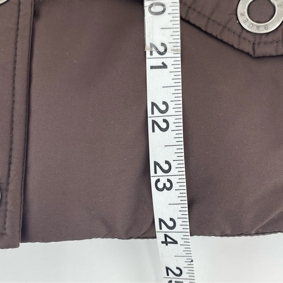 Eddie Bauer Goose Down Vest with Faux Fur Collar – Brown, Size Small - Picture 12 of 12